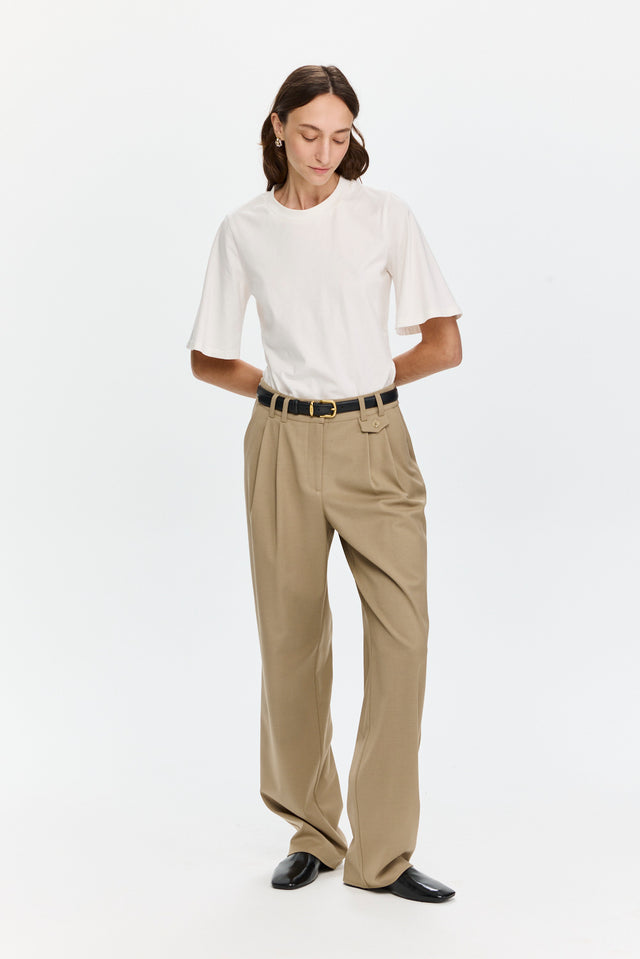 Noah Tailored Pants Stone