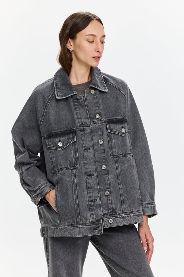 Denim Jacket Washed Grey