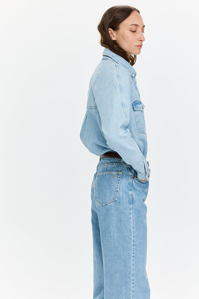 Denim Shirt Sky Blue