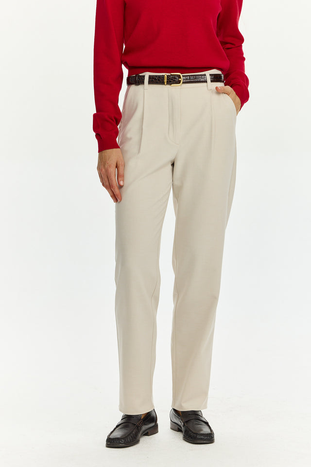 Harry Soft Pants Beige