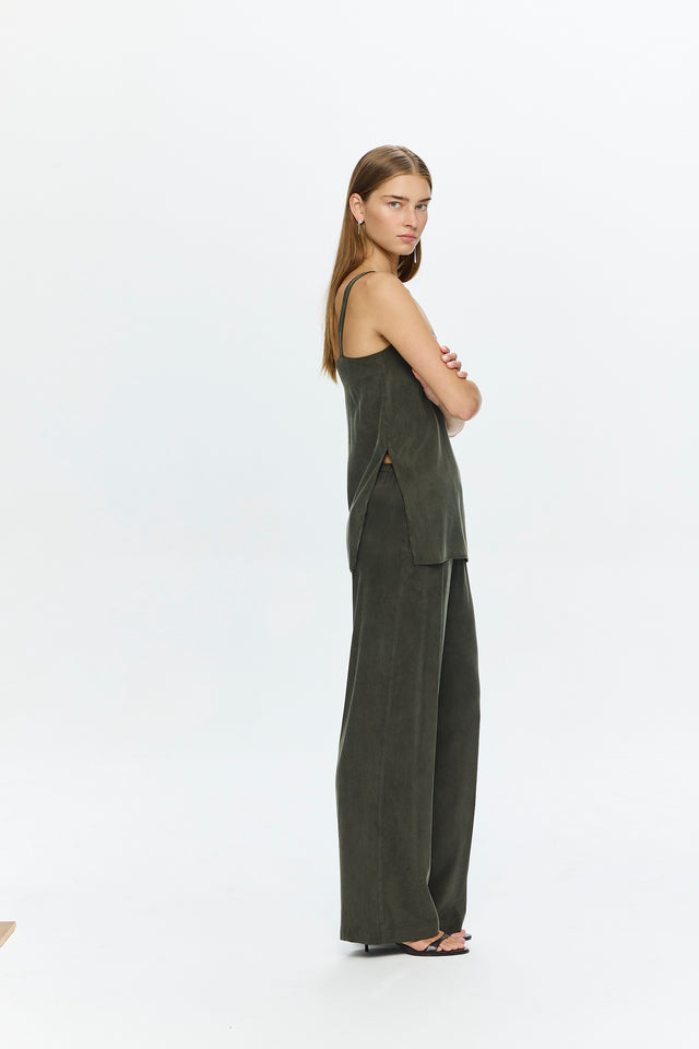 Alex Cupro Pants Olive