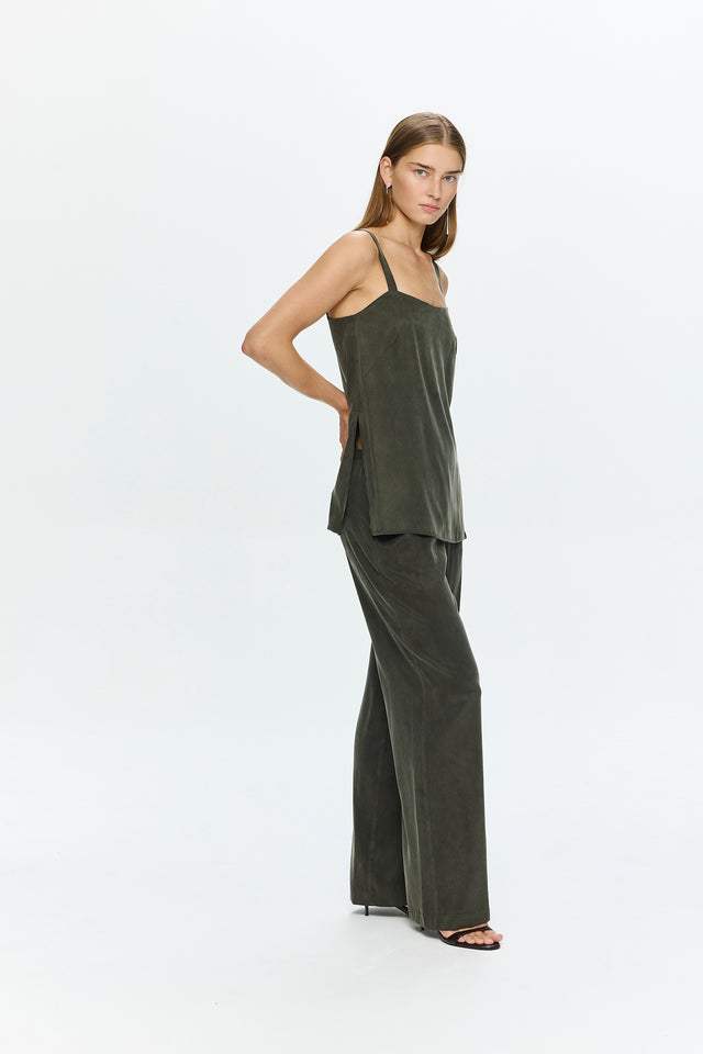 Alex Cupro Pants Olive
