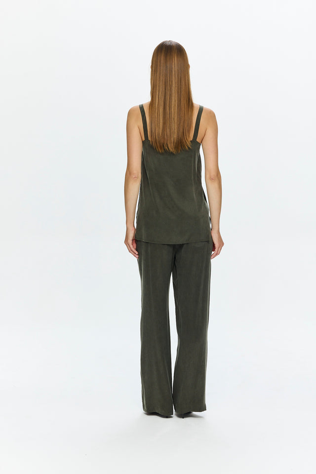 Alex Cupro Pants Olive