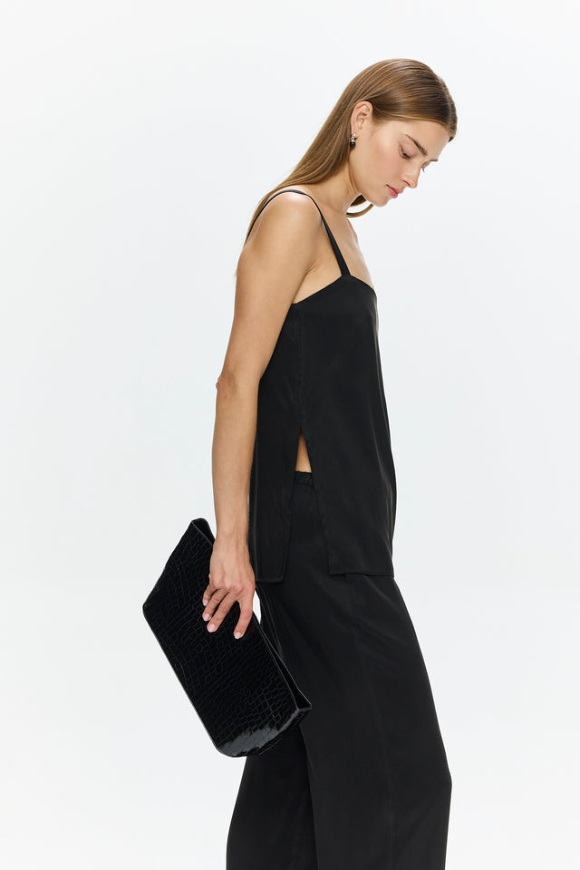 Margot Cupro Top Black
