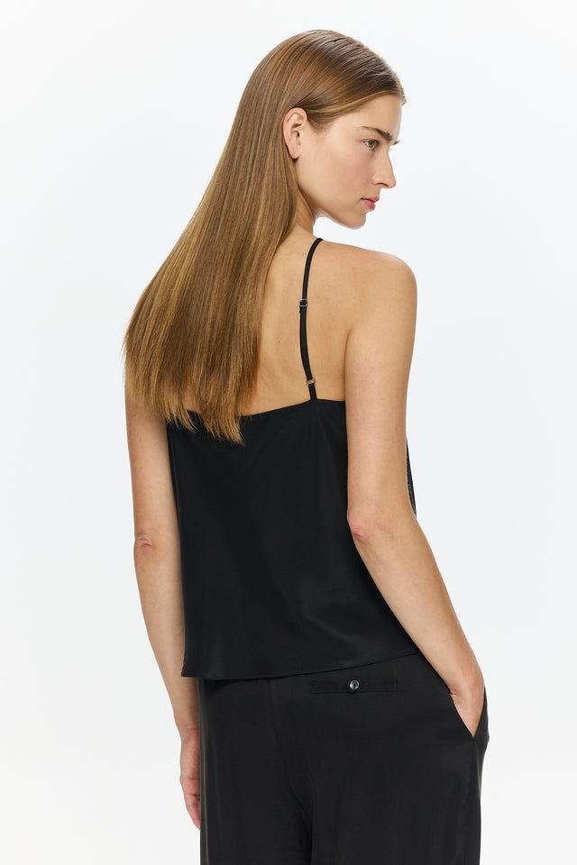 Abby Cupro Top Black