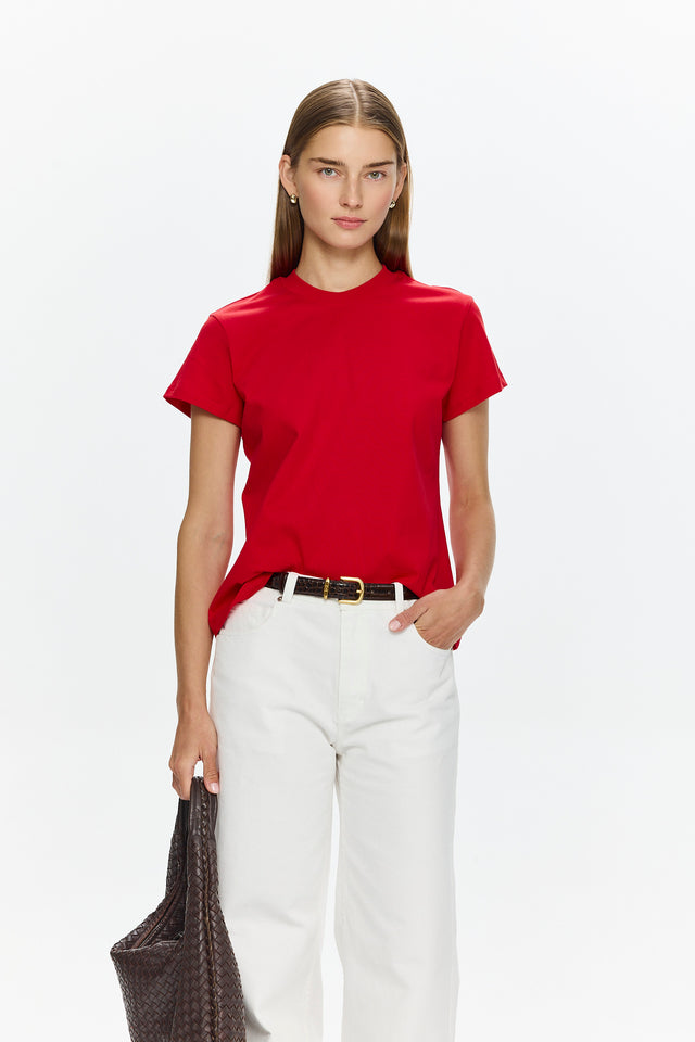 Tres Fitted T Red