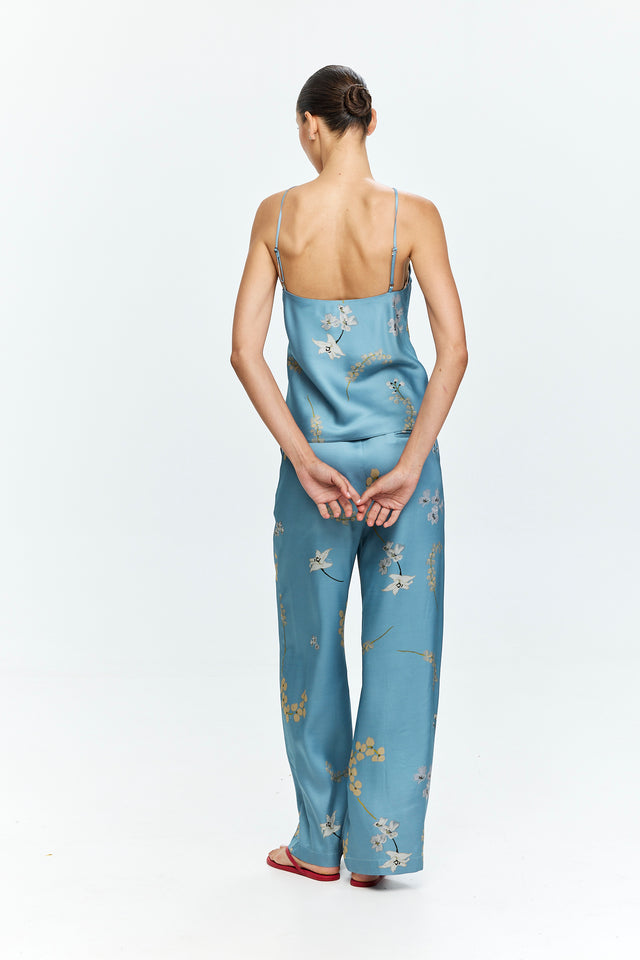 Alex Pants Printed Light Blue