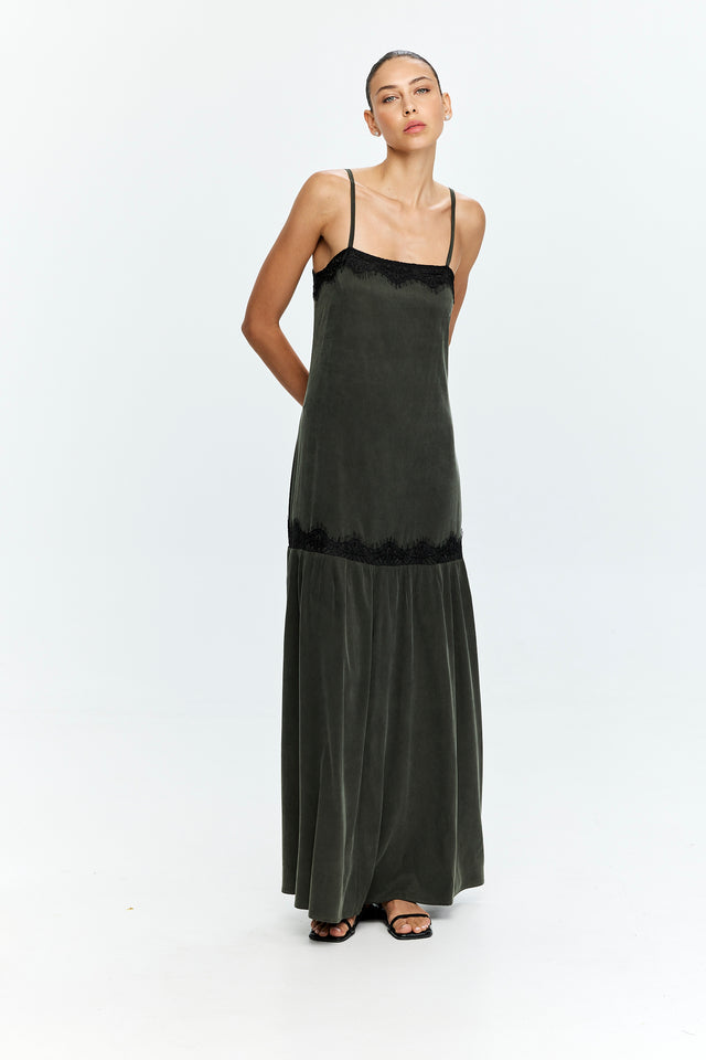 Charlie Lace Dress Olive