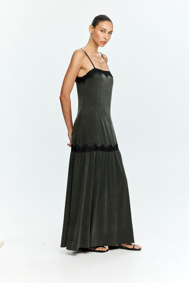Charlie Lace Dress Olive