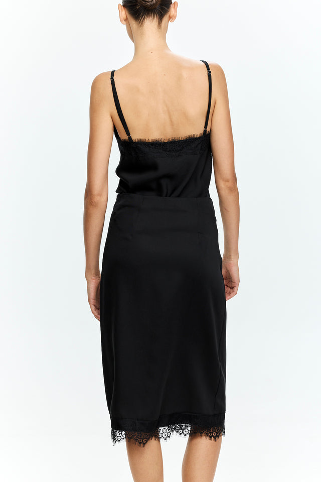 Celine Lace Skirt Black