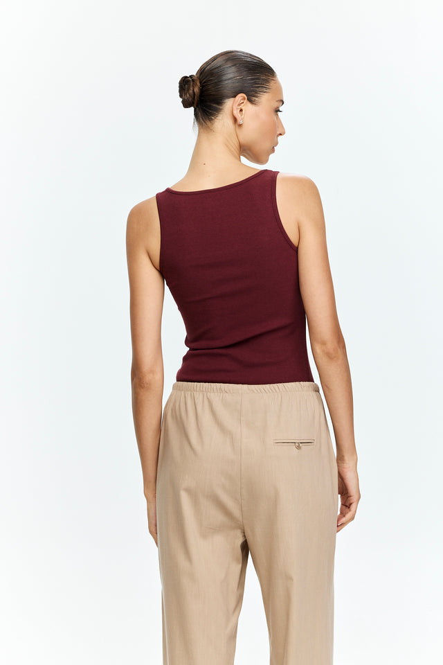 Chloe Tank Top Bordoux