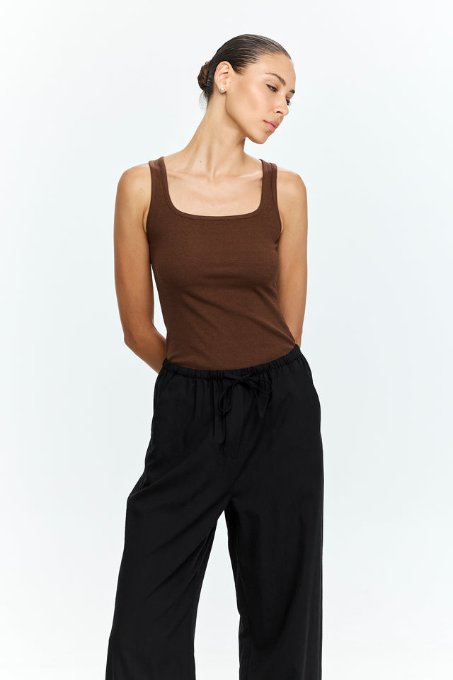 Chloe Tank Top Brown