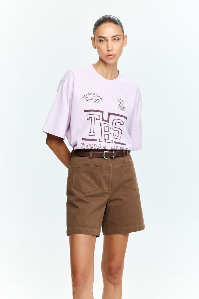 TRES Oversized T Pink Lavender