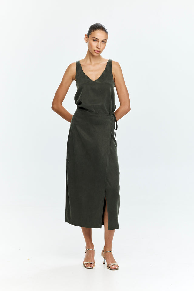 Erin Top Cupro Olive