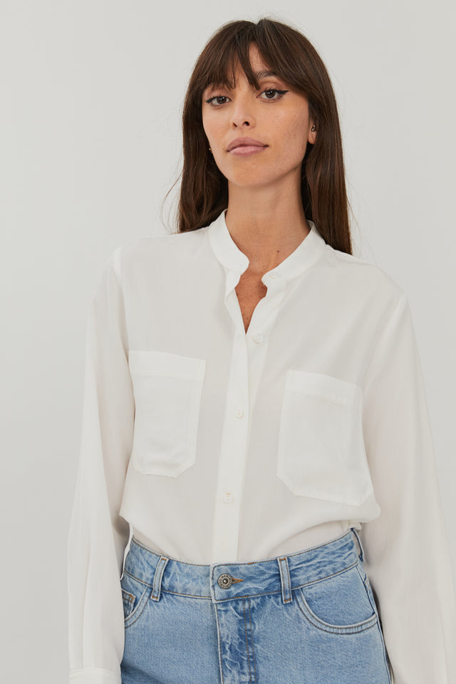 White Parton Blouse