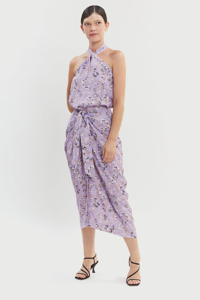 Jasmine Skirt Purple Floral