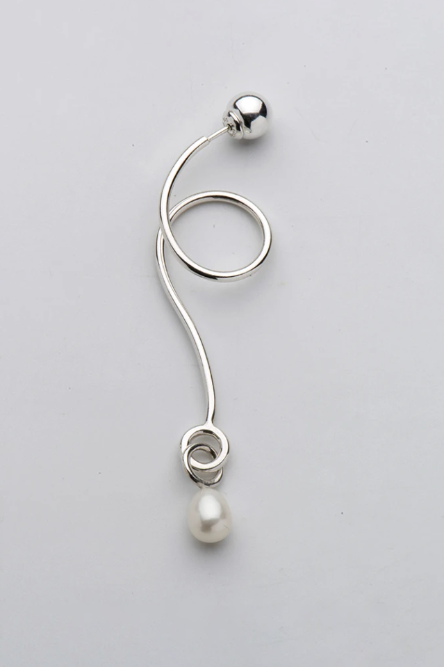 Pearl Wave Earring