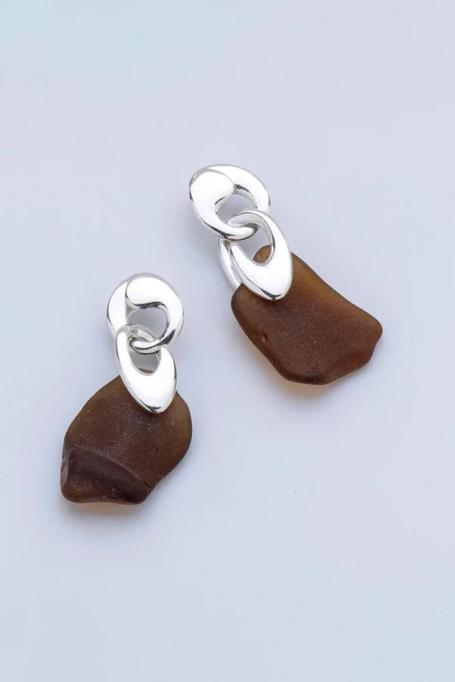 Sienna Sea Glass Drop Earring