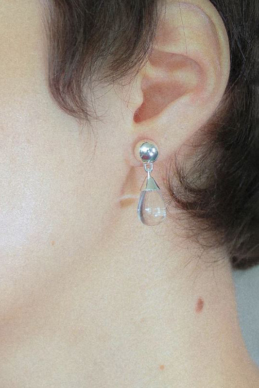 Silver Snowdrop Earring