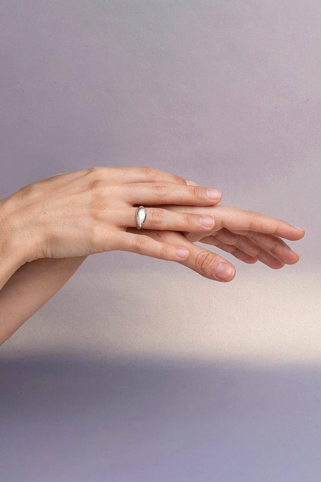 Mother of Pearl Tear Ring