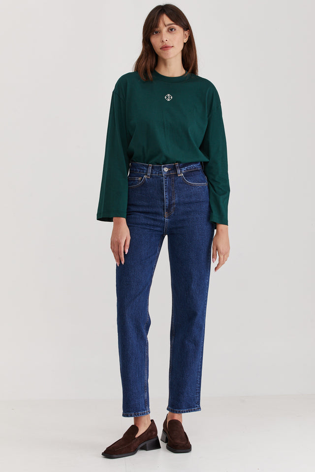 Lou Long T Forest Green