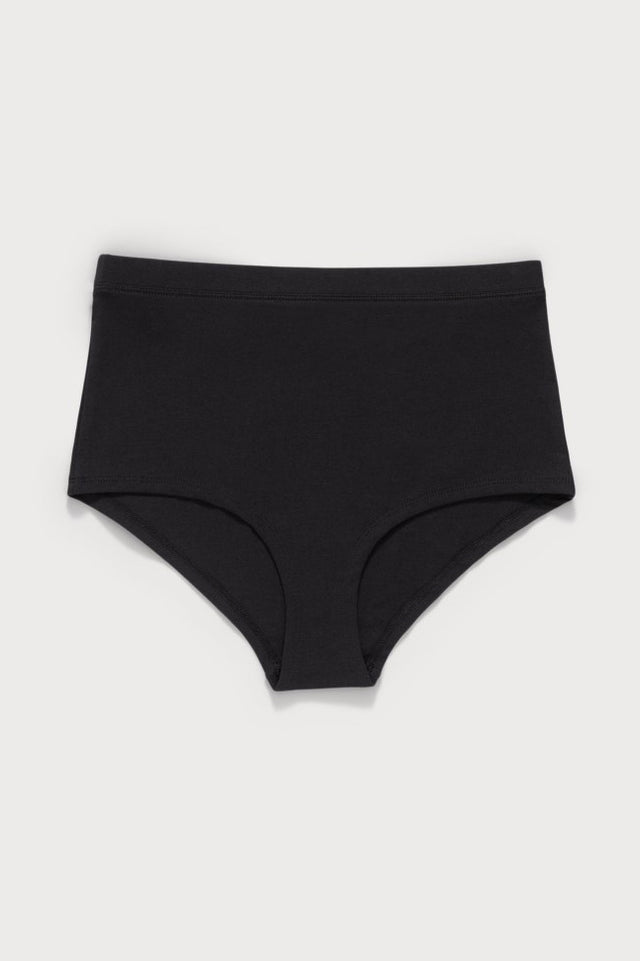 Super High-Rise Briefs 2-pack Organic Cotton - Black