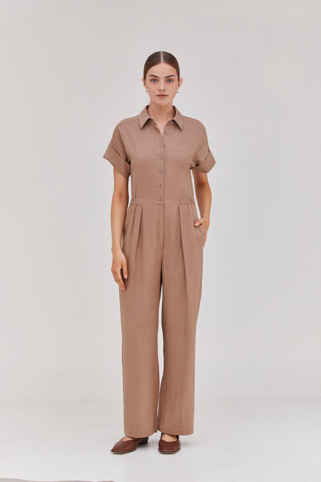 Ella Jumpsuit Camel