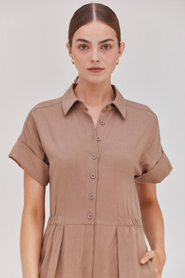 Ella Jumpsuit Camel