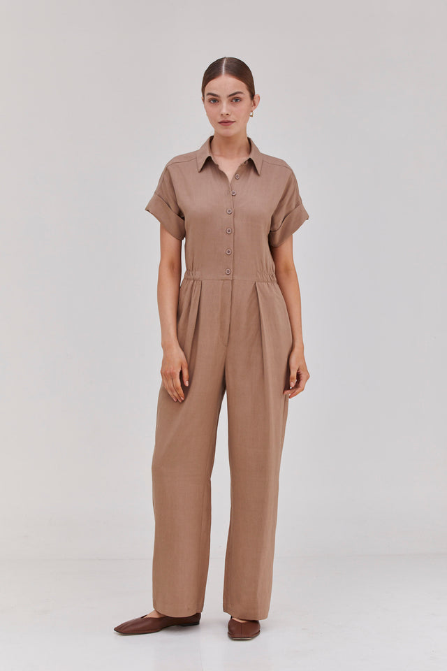 Ella Jumpsuit Camel