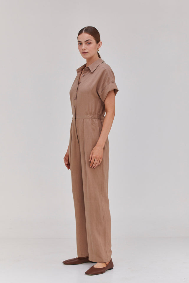 Ella Jumpsuit Camel