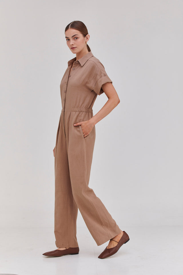 Ella Jumpsuit Camel