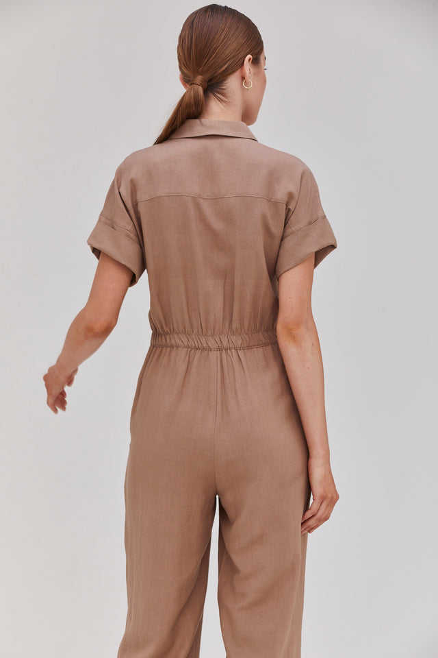 Ella Jumpsuit Camel